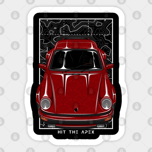 Porsche 930 Turbo Sticker by Hit The Apex